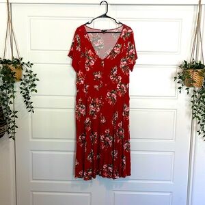 Orange Torrid Floral Dress